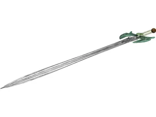 Fantasy Sword 3D Model