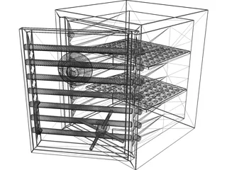 Heavy Duty Combination Safe 3D Model