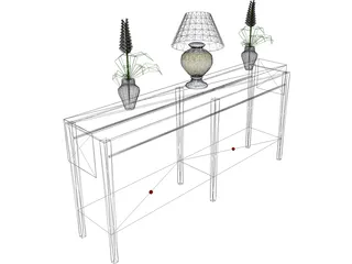 Console Table 3D Model