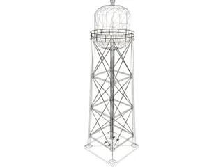 Water Tower 3D Model