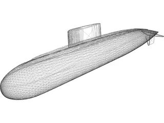 Kilo Russia Submarine 3D Model - 3DCADBrowser