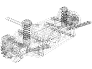 Rear Suspension 3D Model