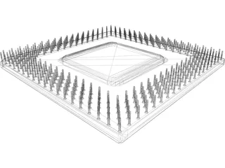 CPU Processor 3D Model