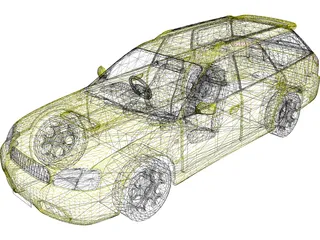 Subaru Legacy Wagon (2001) 3D Model