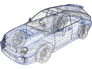 Subaru Impreza WRX Sport Wagon 3D Model