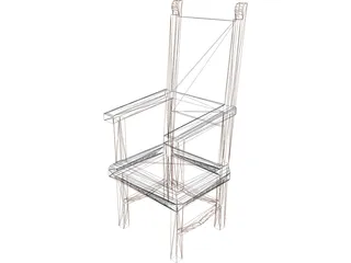 Antique Chair 3D Model