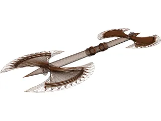 Double Axe 3D Model