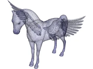 Flying Horse 3D Model