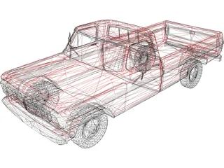 Ford Pickup (1971) 3D Model