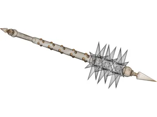 Spiked Mace 3D Model