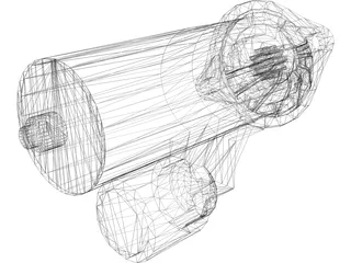 Starter Motor 3D Model