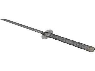 Ninjato Katana 3D Model