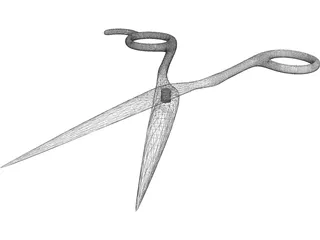 Haircut Scissors 3D Model