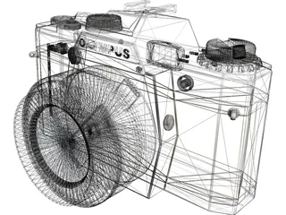 Olympus OM10 Photo Camera (35 mm) 3D Model