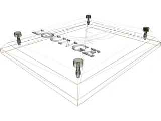 ADA Sign - Woodand Glass 3D Model