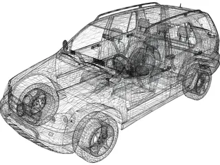 Mercedes-Benz M-class (2006) 3D Model