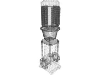 Grundfos Pump 3D Model