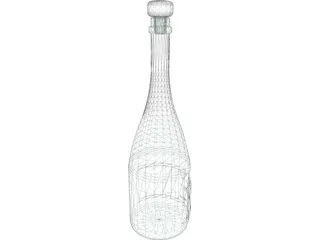 Champagne Bottle 3D Model