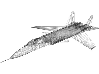 Sukhoi Su-47 Berkut 3D Model