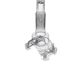 Transmission Yoke - Driveshaft 3D Model