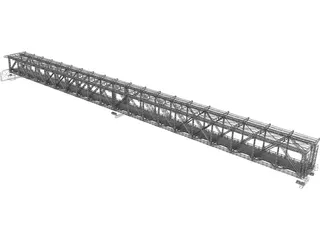 Steel Truss Bridge (1908) 3D Model