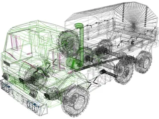 Kamaz 5350 3D Model