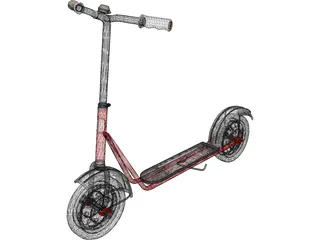 Central Scooter 3D Model