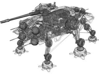 Star Wars AT-TE Walker 3D Model