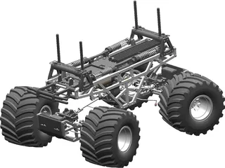 Tamiya TXT-1 RC 1/10 Monster Truck 3D Model