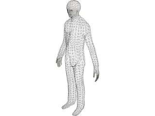 Slenderman Creature 3D Model