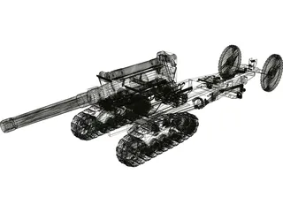 B-4 wz.1931 kal.203mm 3D Model