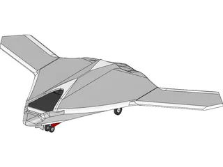 X-47B Unmanned Drone 3D Model