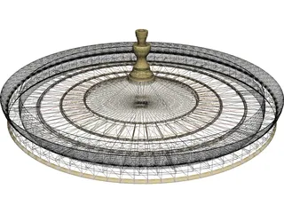 Roulette Wheel 3D Model