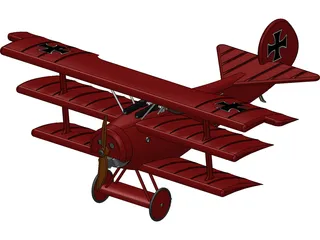 Triplane German 3D Model