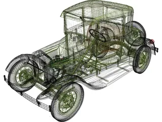 Ford Model A (1939) 3D Model