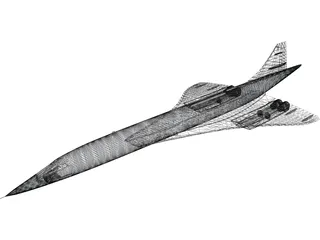 Concorde 3D Model