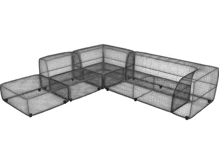 Daisy Sofa 3D Model