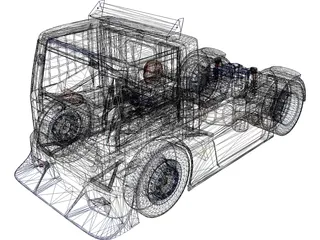 Iveco Stralis Dakarmotors 3D Model