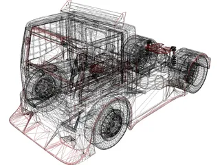 Iveco Stralis Lucar Motorsports 3D Model