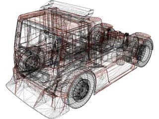 Iveco Stralis Scuderia Iveco 3D Model