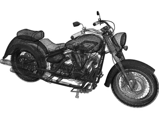 Yamaha XV1600A 3D Model