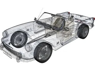 Triumph Spitfire Mk2 (1965) 3D Model