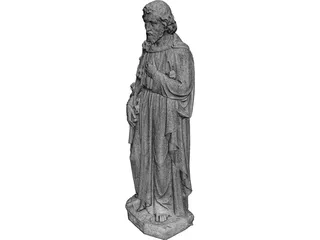 St. Joseph Statue 3D Model