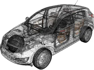 Kia Sportage (2012) 3D Model