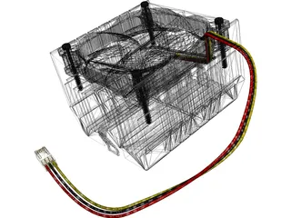 CPU Cooler 3D Model