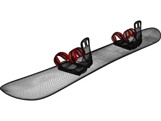 Snowboard 3D Model