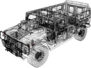 Hummer H1 Alpha 3D Model