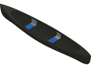 Canoe 3D Model