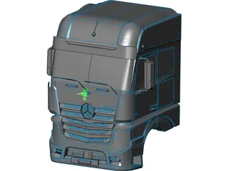 Mercedes-Benz Actros Cabin (2012) 3D Model