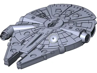 Star Wars Millenium Falcon YT-1300 3D Model